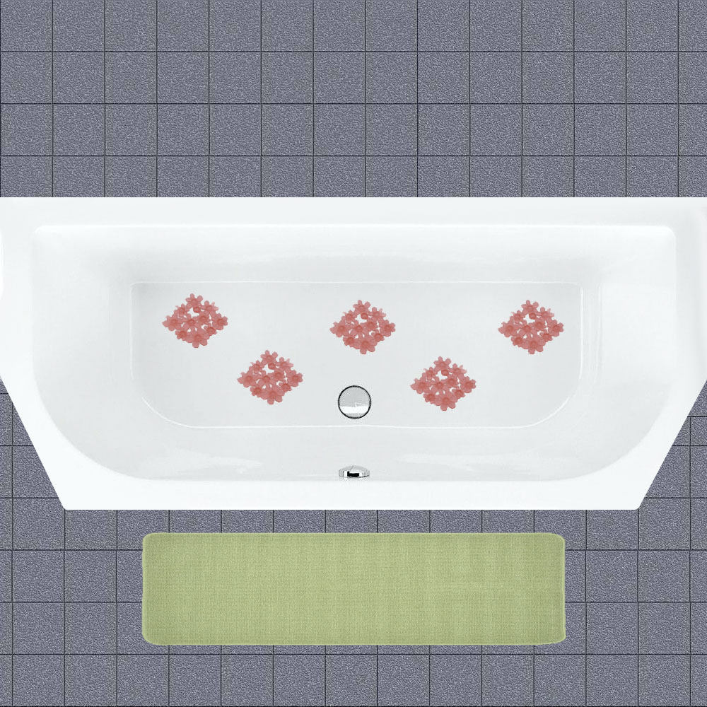 Anti-Rutsch Aufkleber für Badewanne & Dusche
